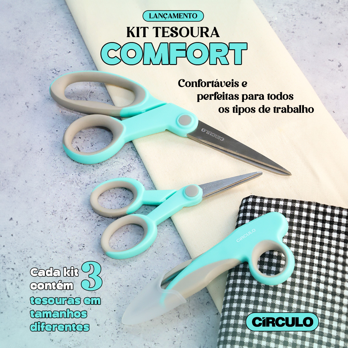 Lançamento: Kit Tesoura Comfort!